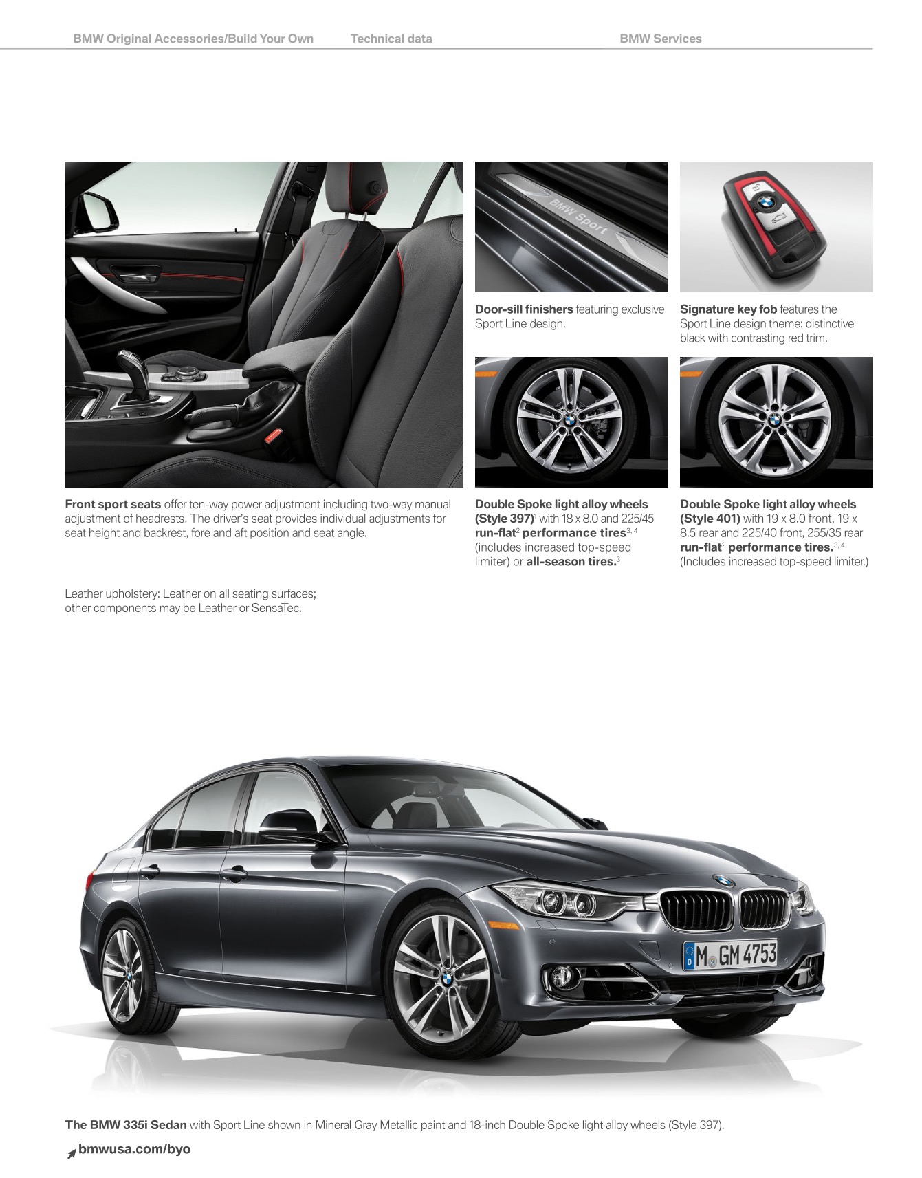2014 BMW 3-Series Sedan Brochure Page 61